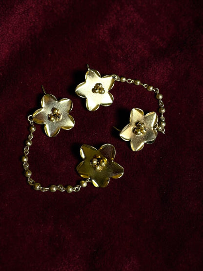Bangaliana Chained Brass Earcuff Earrings
