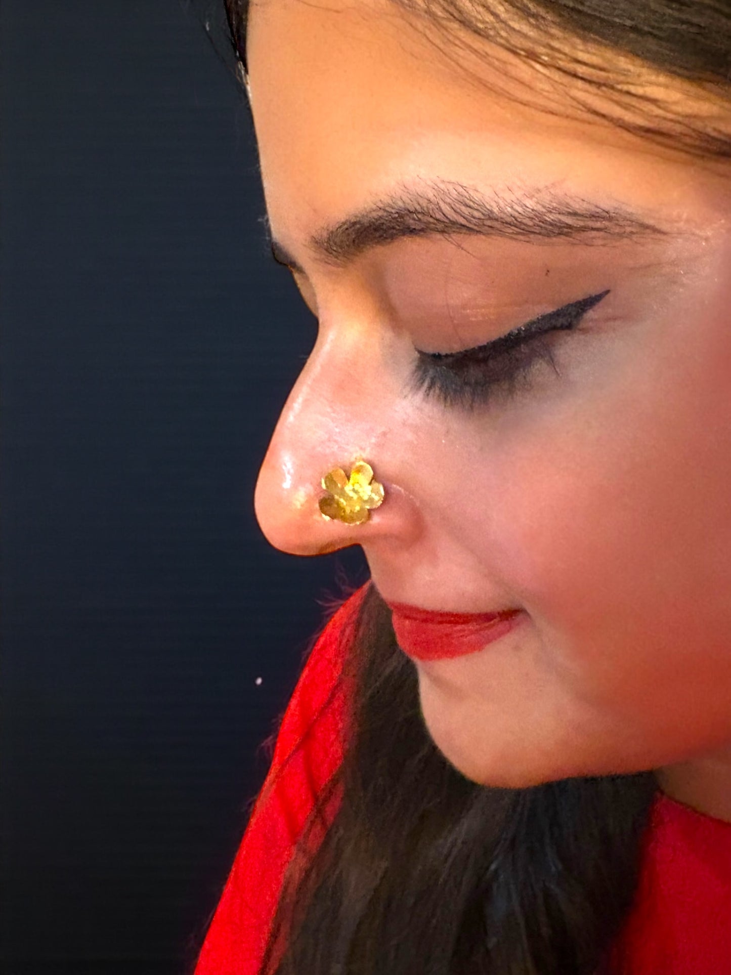 Flower Brass Nosepin (Piercing)