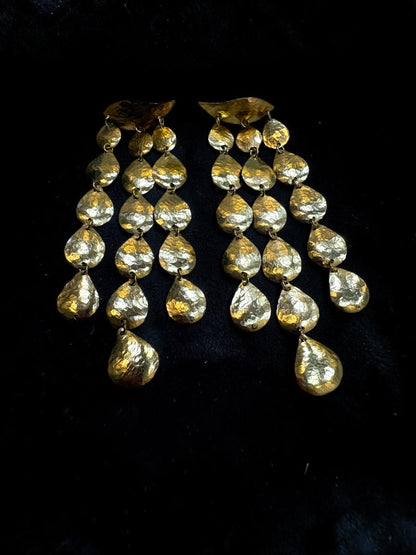 Queen Cleopatra Brass Dangler Earrings