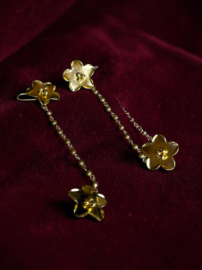 Bangaliana Chained Brass Earcuff Earrings