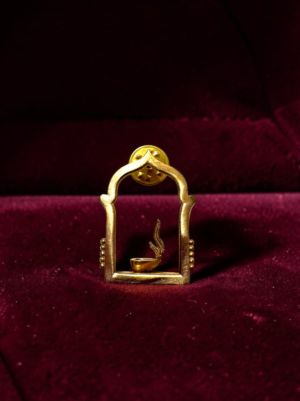Deepavali Premium Sculptural Brass Brooch