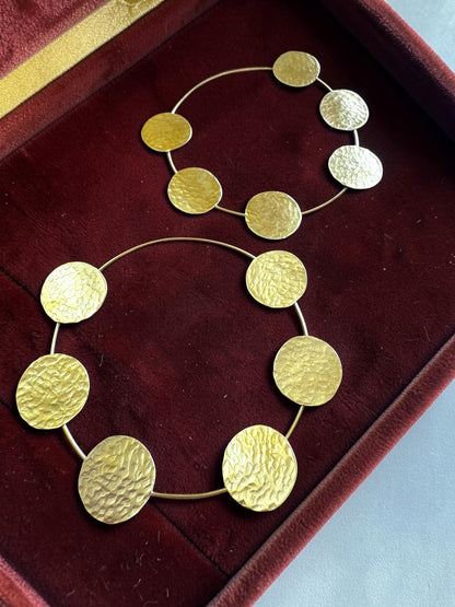 Devayana Hoops Brass Dangler Earrings