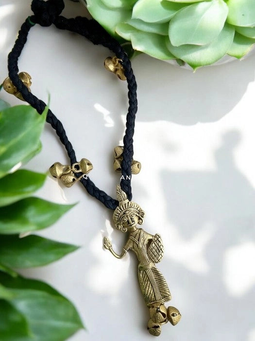 black-brass-ghungroo-necklace-set