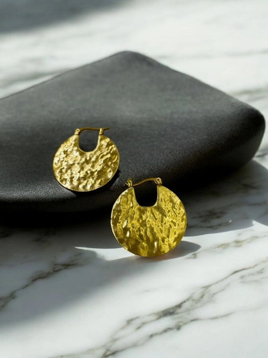 greek-coin-bold-brass-earrings