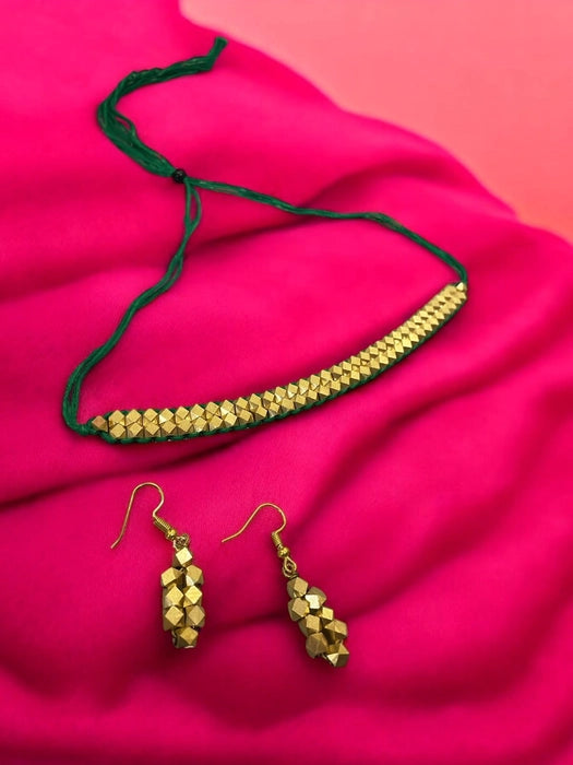 flat-beaded-brass-choker-necklace-set-greeb