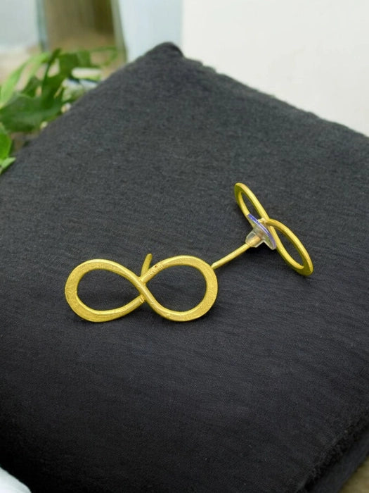 infinity-brass-stud-earrings