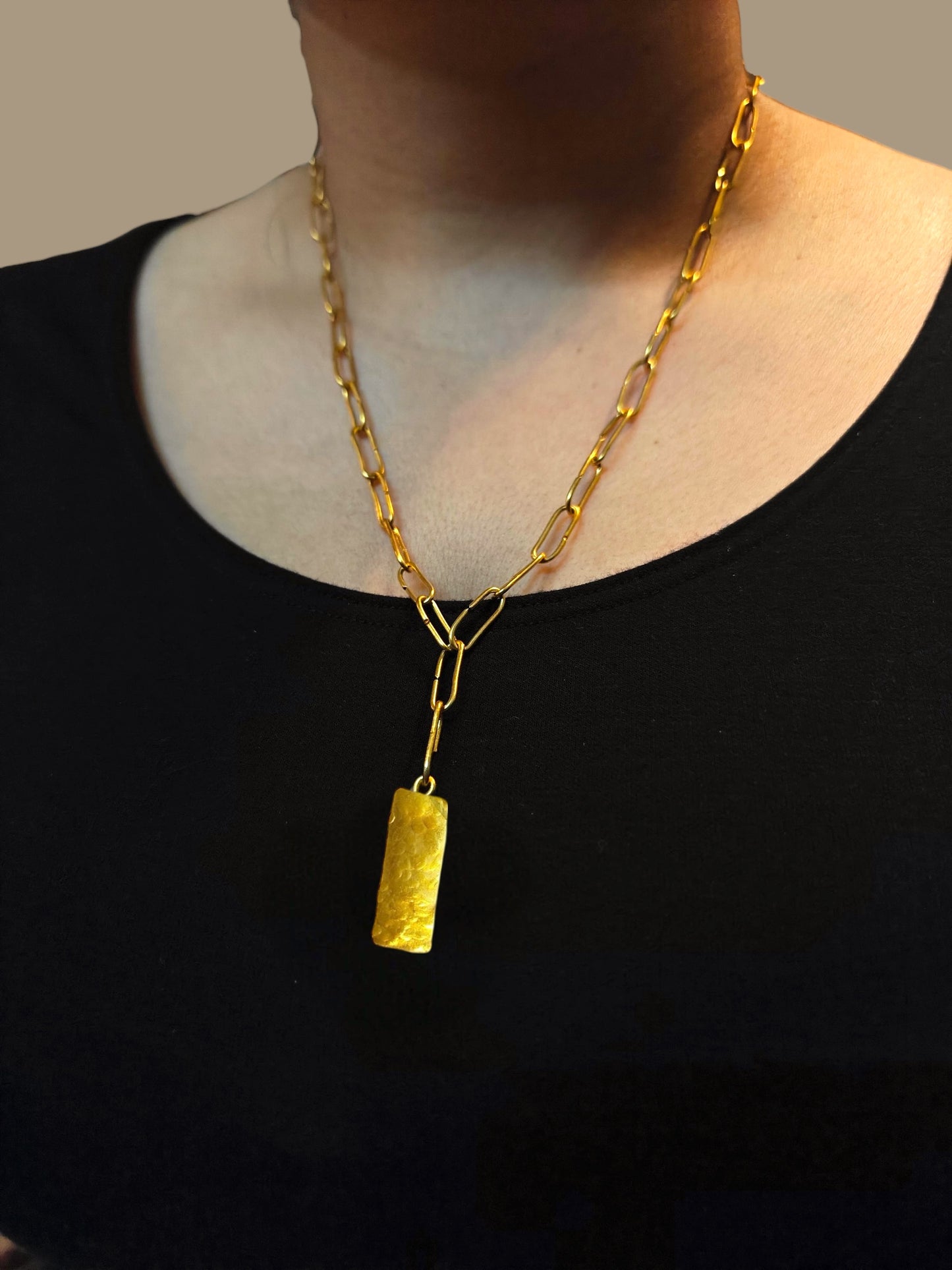 Valentine's Gift Box - Handmade Brass Pendant Necklace Set ( of 4)