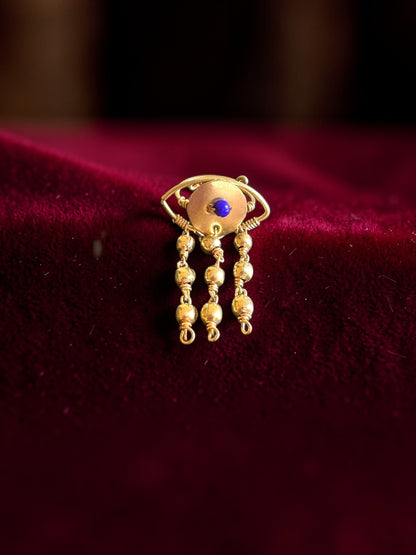 Evil Eye Brass Ring
