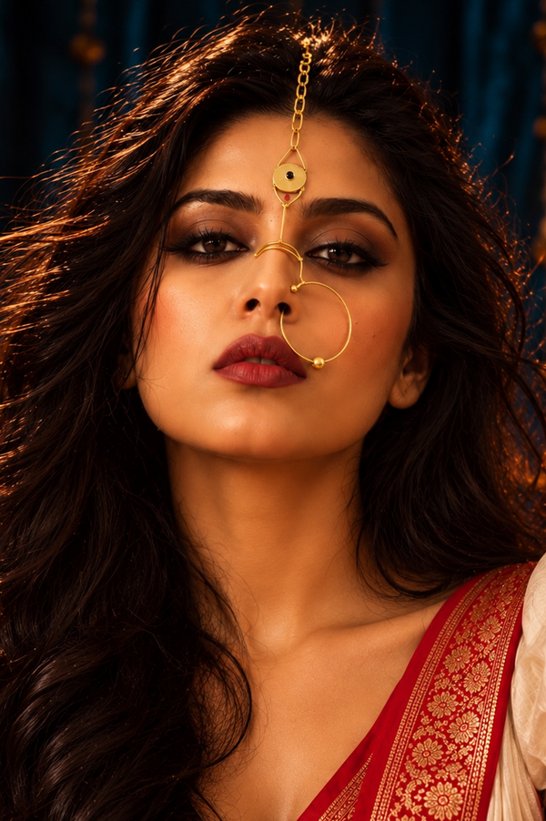 Devi Brass Face Jewelry (No piercing)