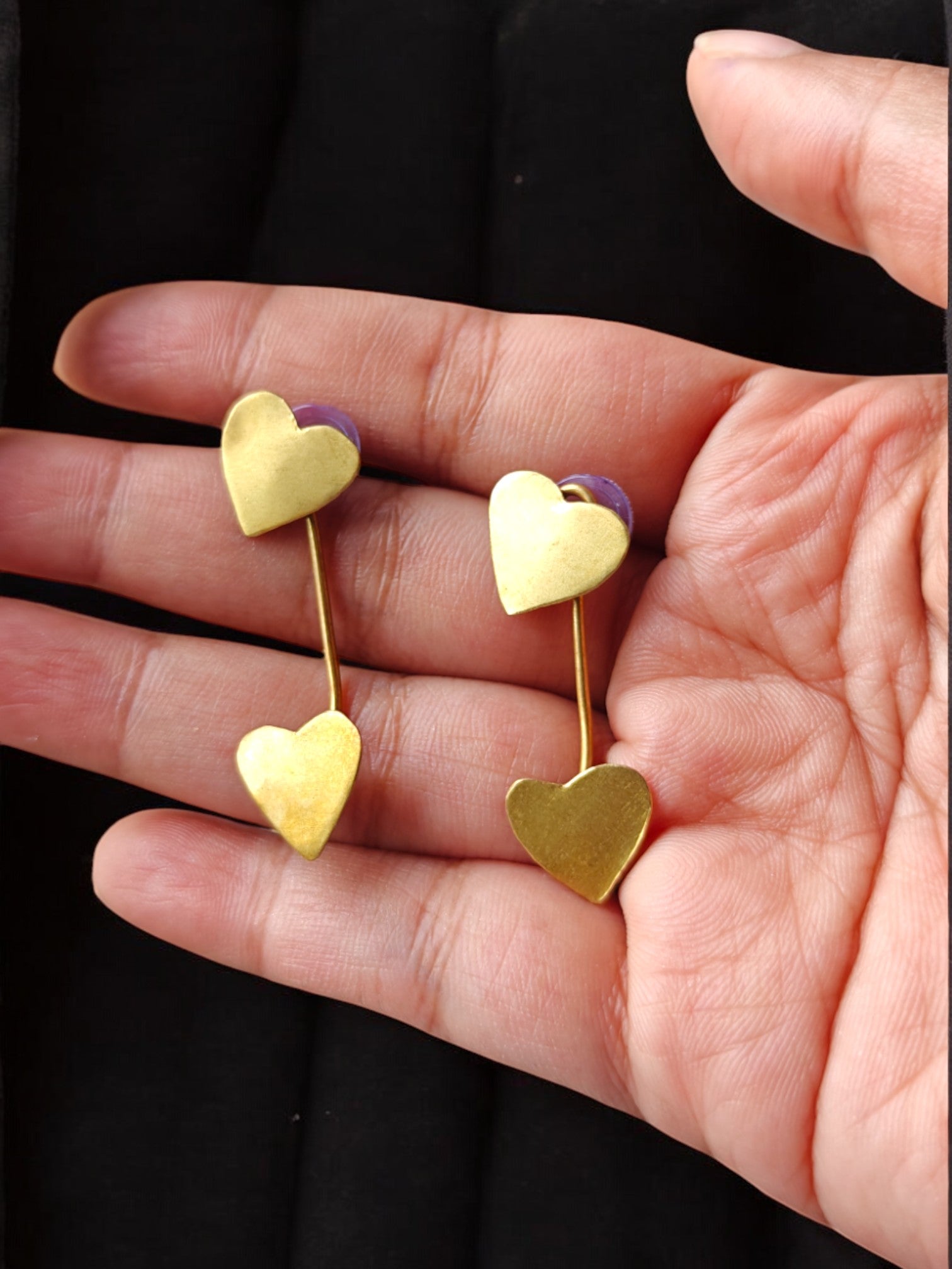 sweet-hearts-brass-earrings