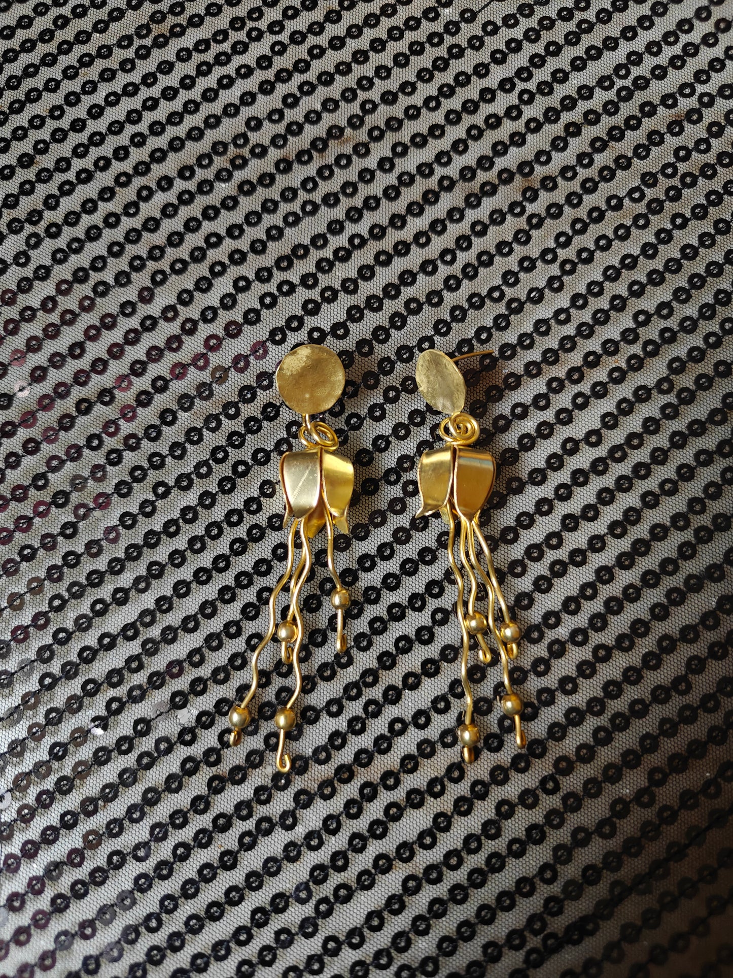 Jhumkolata Brass Dangler Earrings