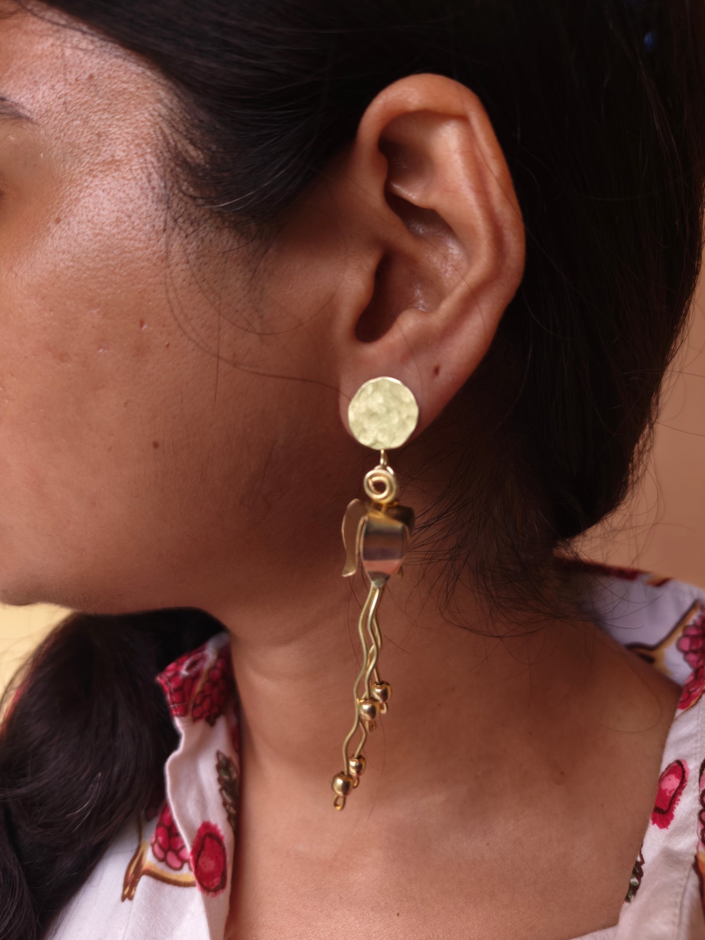 Jhumkolata Brass Dangler Earrings