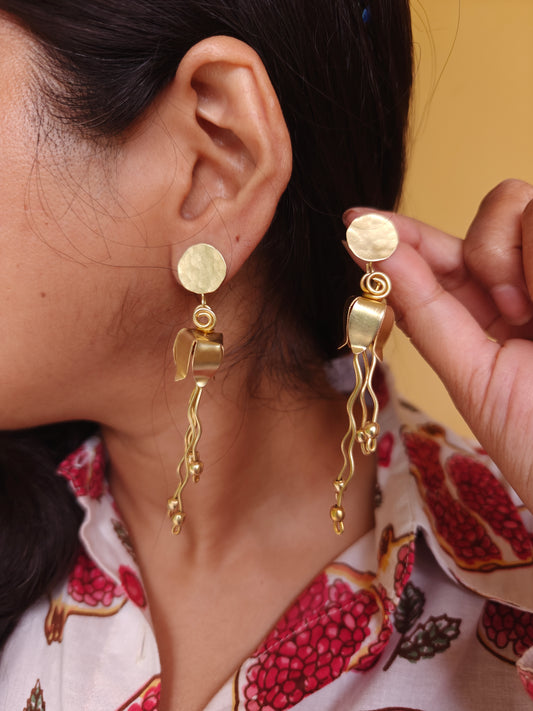 Jhumkolata Brass Dangler Earrings