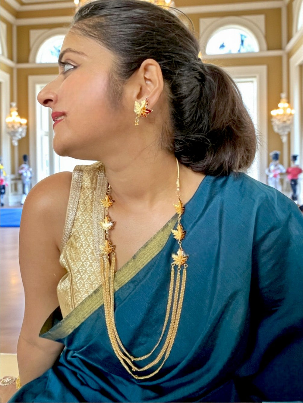 MAPLE 3-CHAIN LONG NECKLACE SET