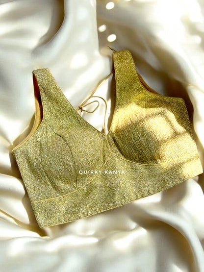 Khoobsoorat Partywear Blouse - Gold