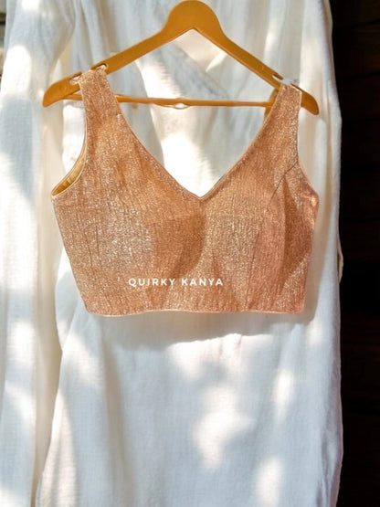 Khoobsoorat Partywear Blouse - Copper