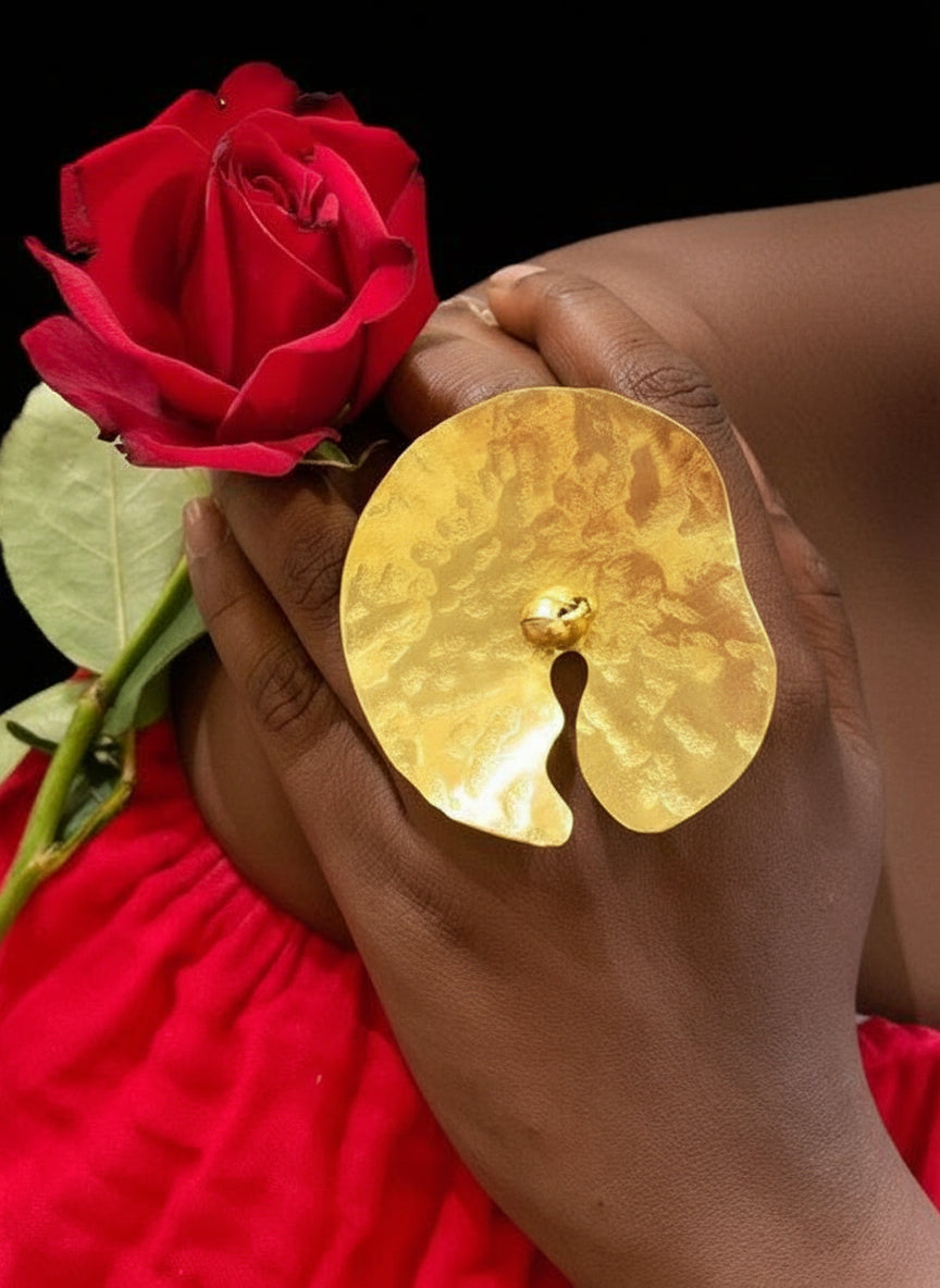 lotus-leaf-brass-ring