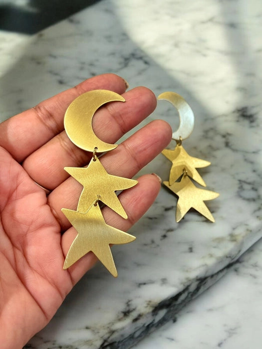 night-sky-brass-earrings