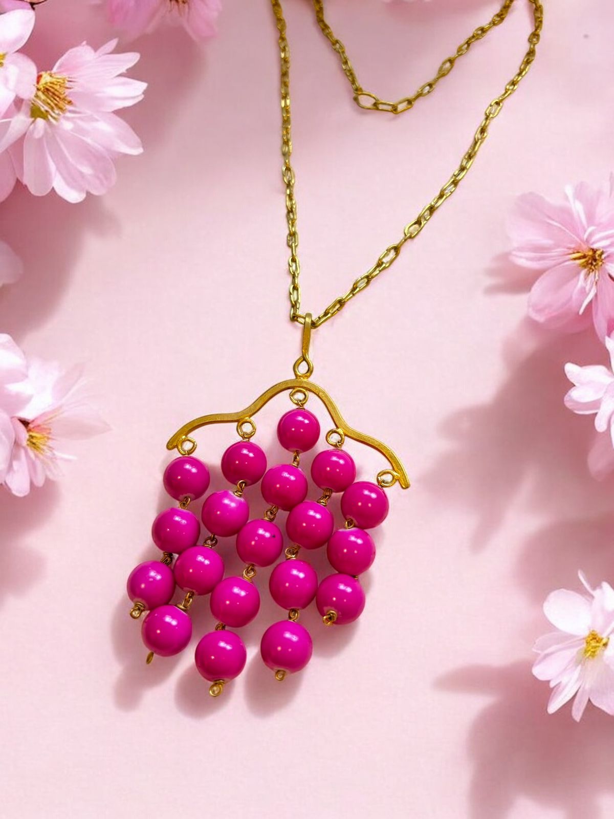 pink-berries-pendant-brass-necklace