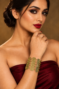 Chandni Brass Chained Bracelet