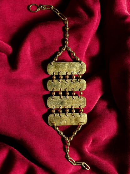 Chandni Brass Chained Bracelet