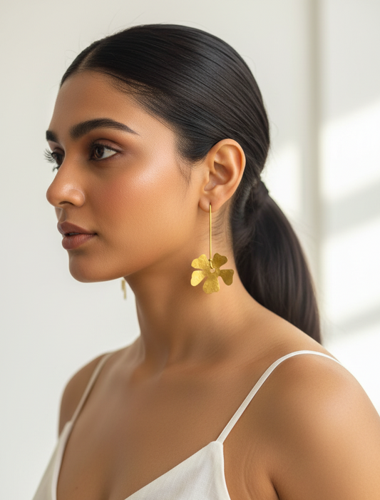 Shiuli Brass Dangler Earrings