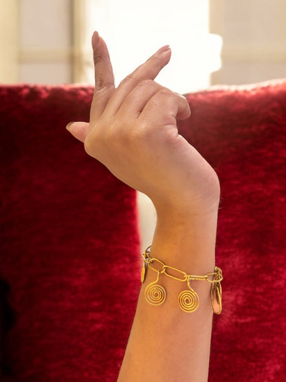 spiral-charms-brass-bracelet