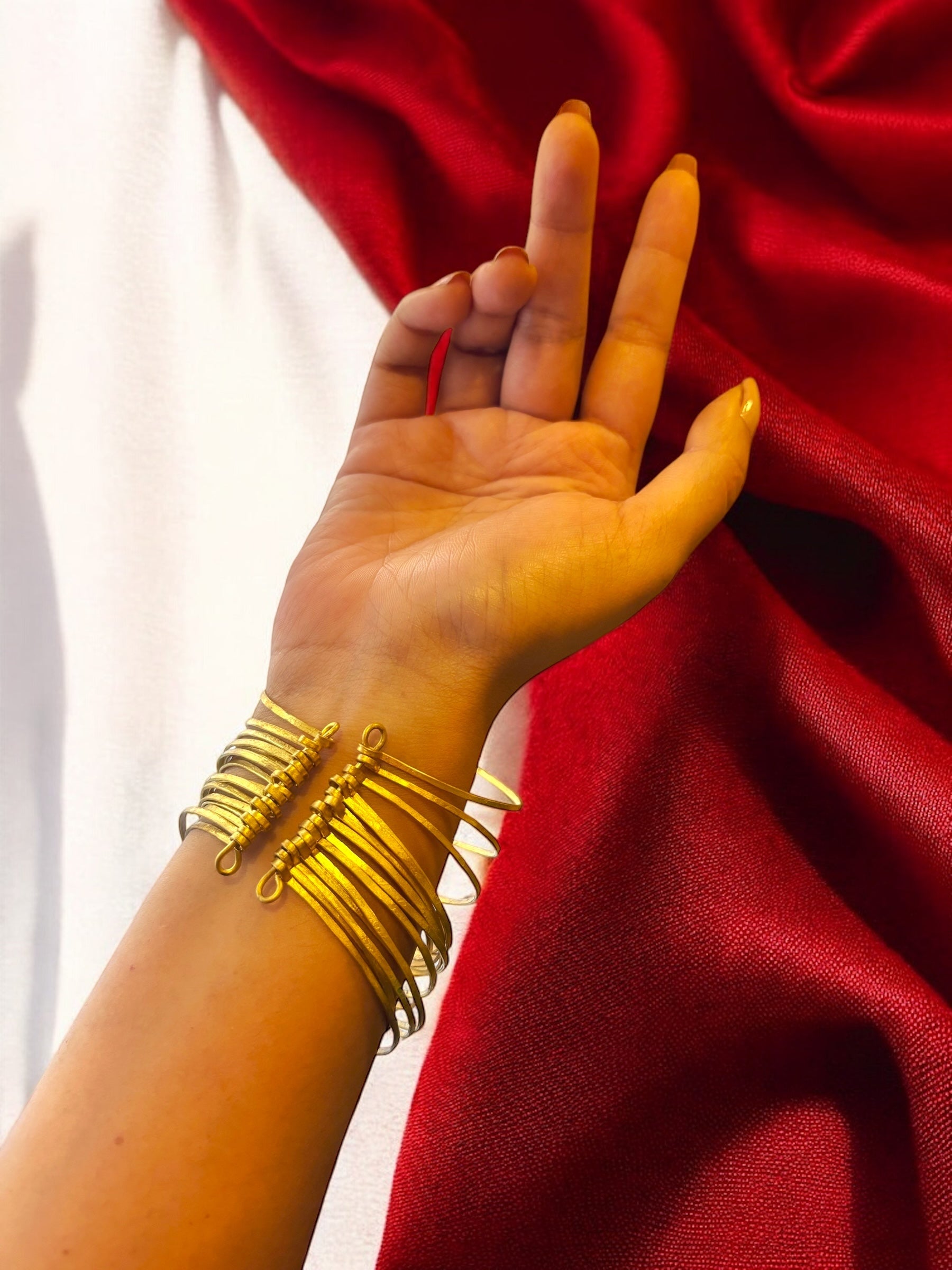 Threads of Destiny Brass Bracelet