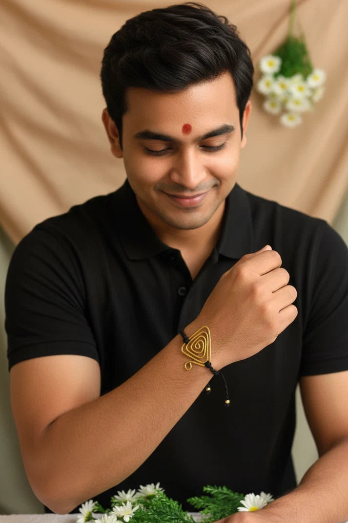 Special Handmade Brass Rakhi