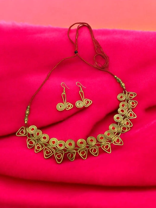 rangabati-brass-choker-necklace-set-red