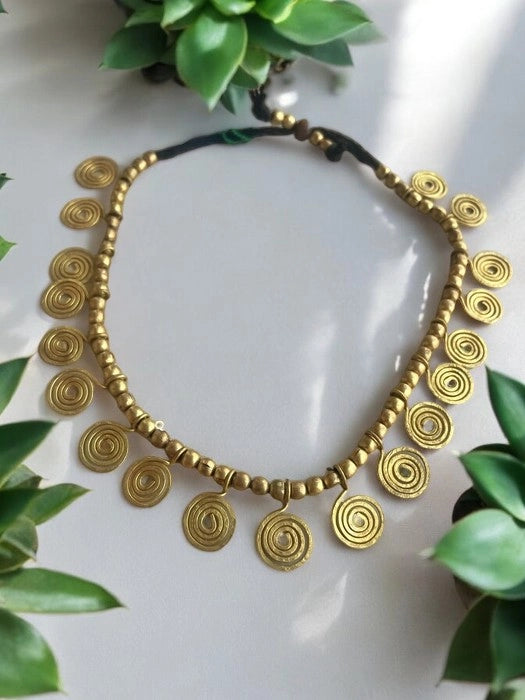 spiral-beaded-brass-anklet