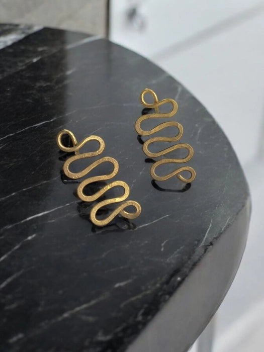 snake-brass-stud-earrings