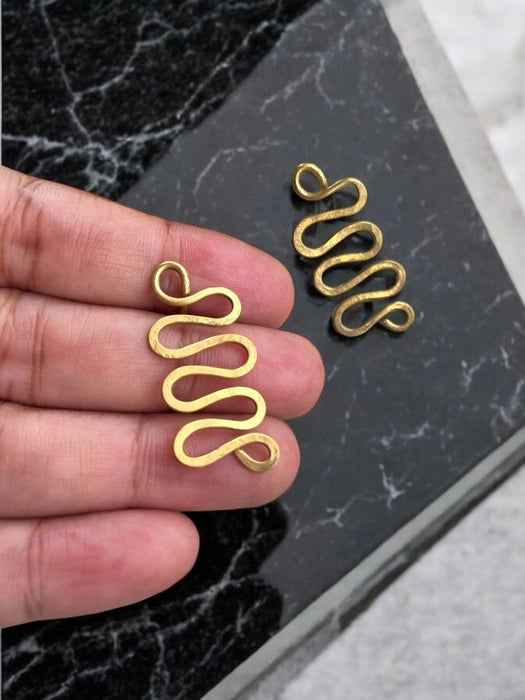 snake-brass-stud-earrings