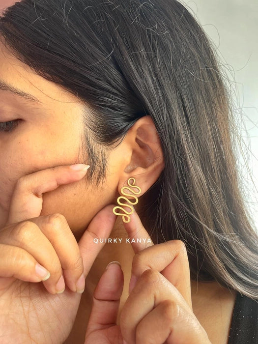 snake-brass-stud-earrings