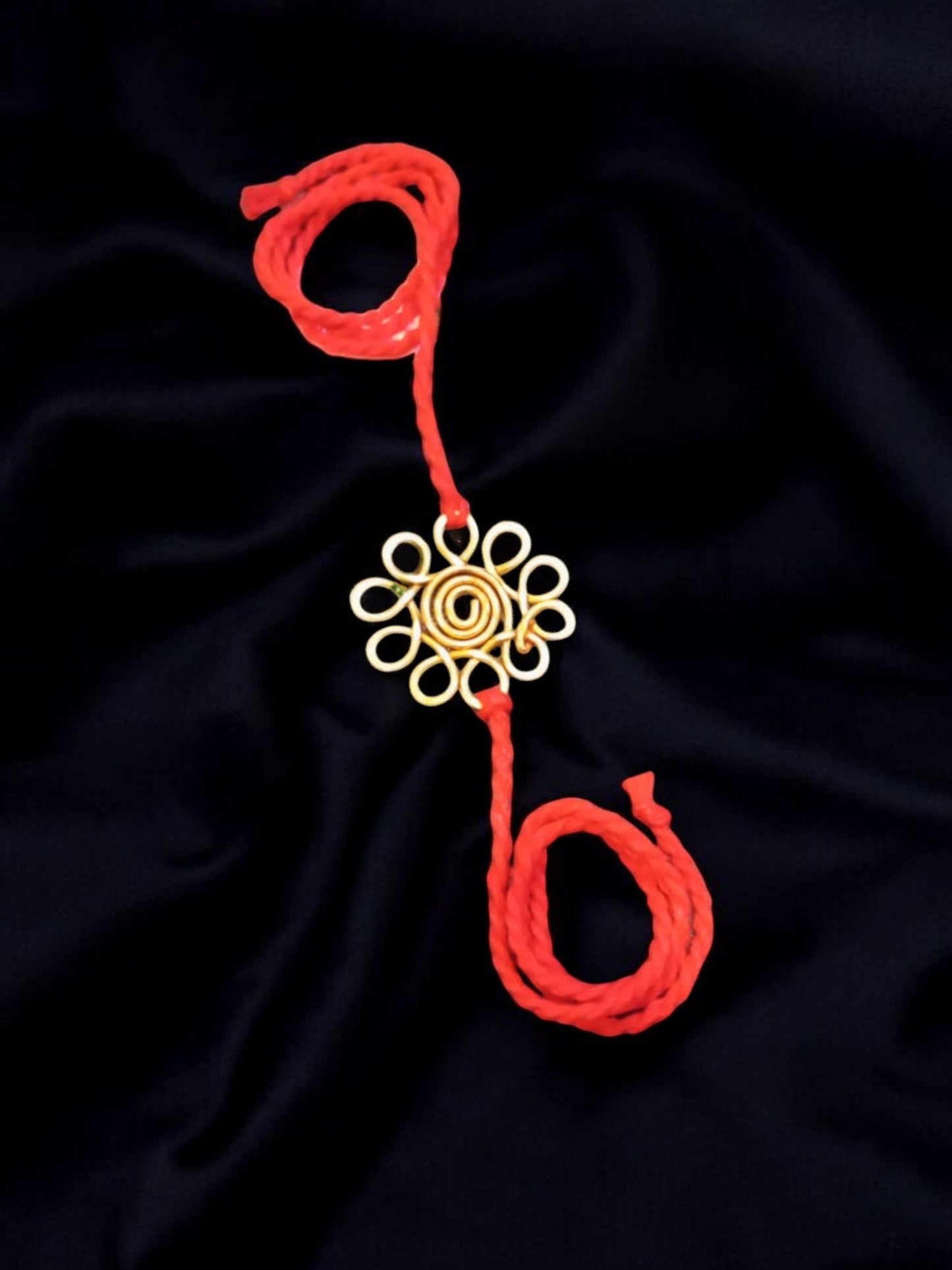 spiral-flower-brass-anklet-red