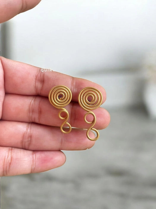 spiral-infinity-brass-stud-earrings