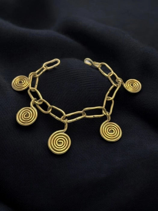 spiral-charms-brass-bracelet