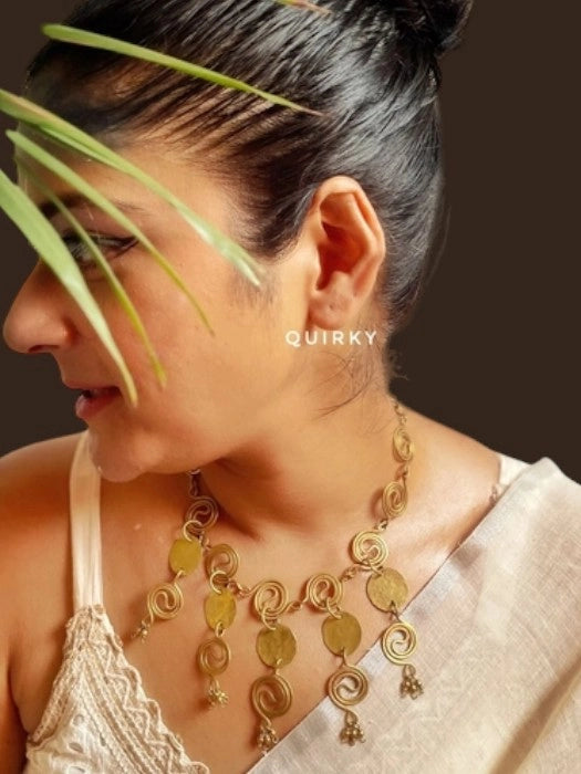 spiral-disc-jhumka-statement-brass-necklace