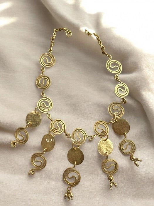 spiral-disc-jhumka-statement-brass-necklace