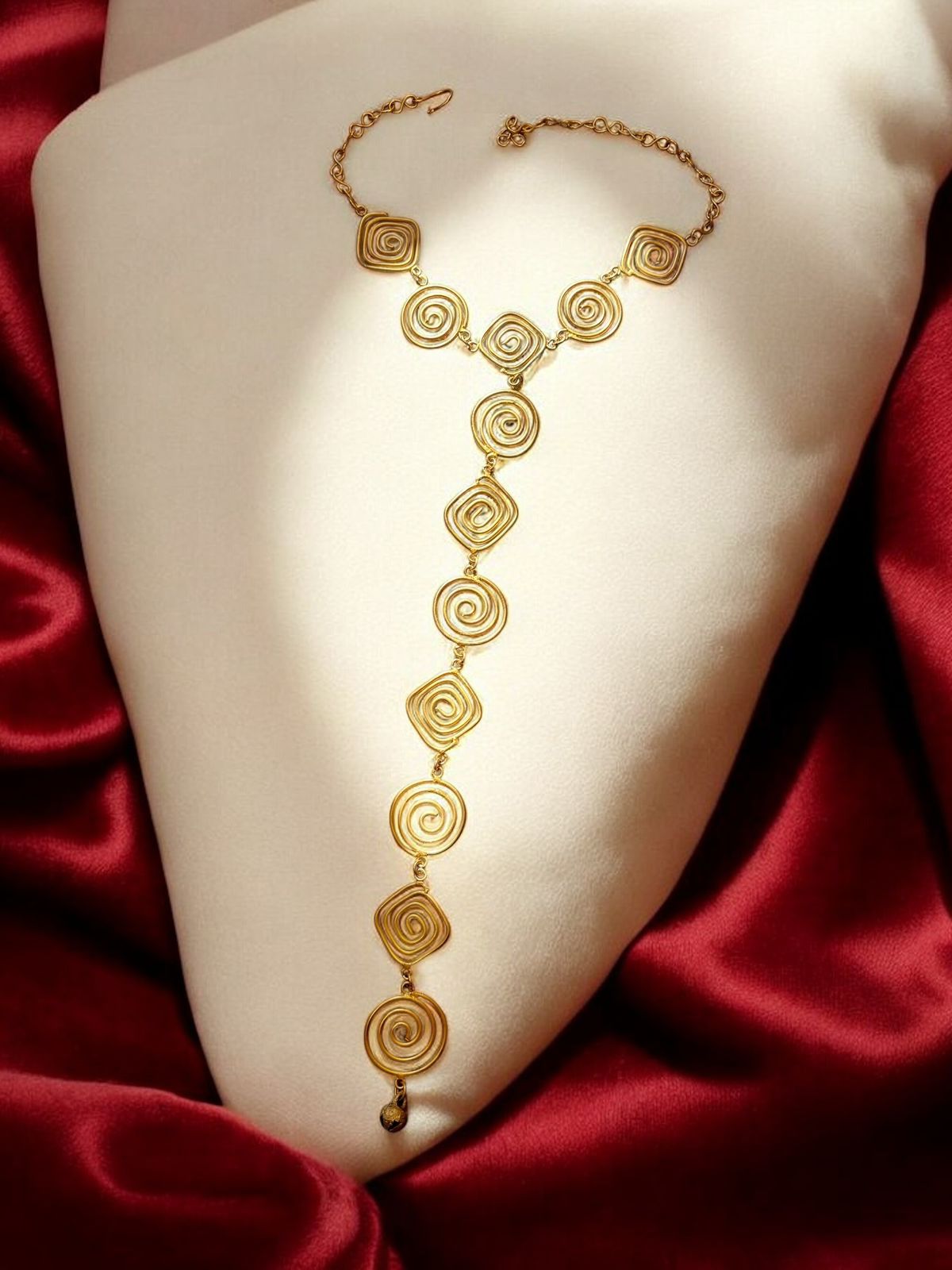 spiral-charms-brass-long-necklace