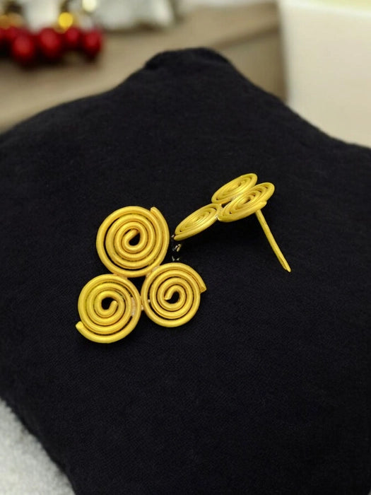 triple-spiral-brass-stud-earrings