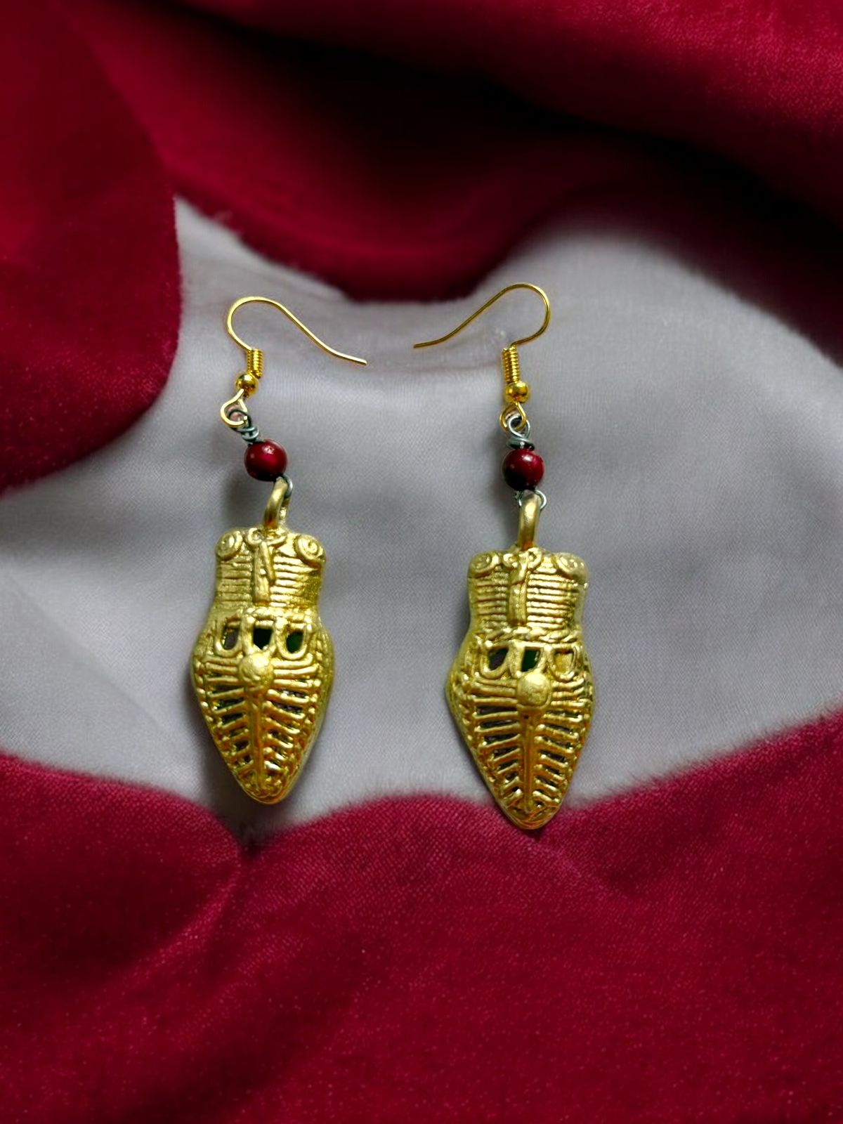 dokra-cone-brass-earrings