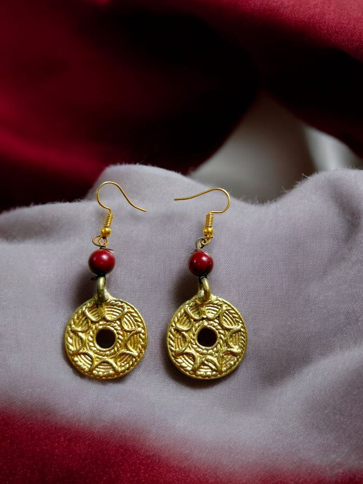 dokra-wheel-brass-earrings