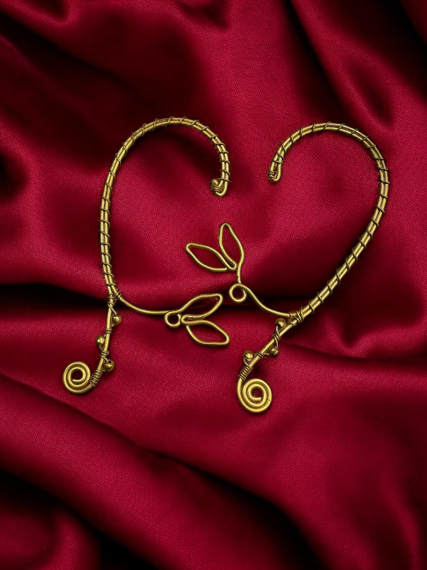 spiral-vine-brass-earcuffs