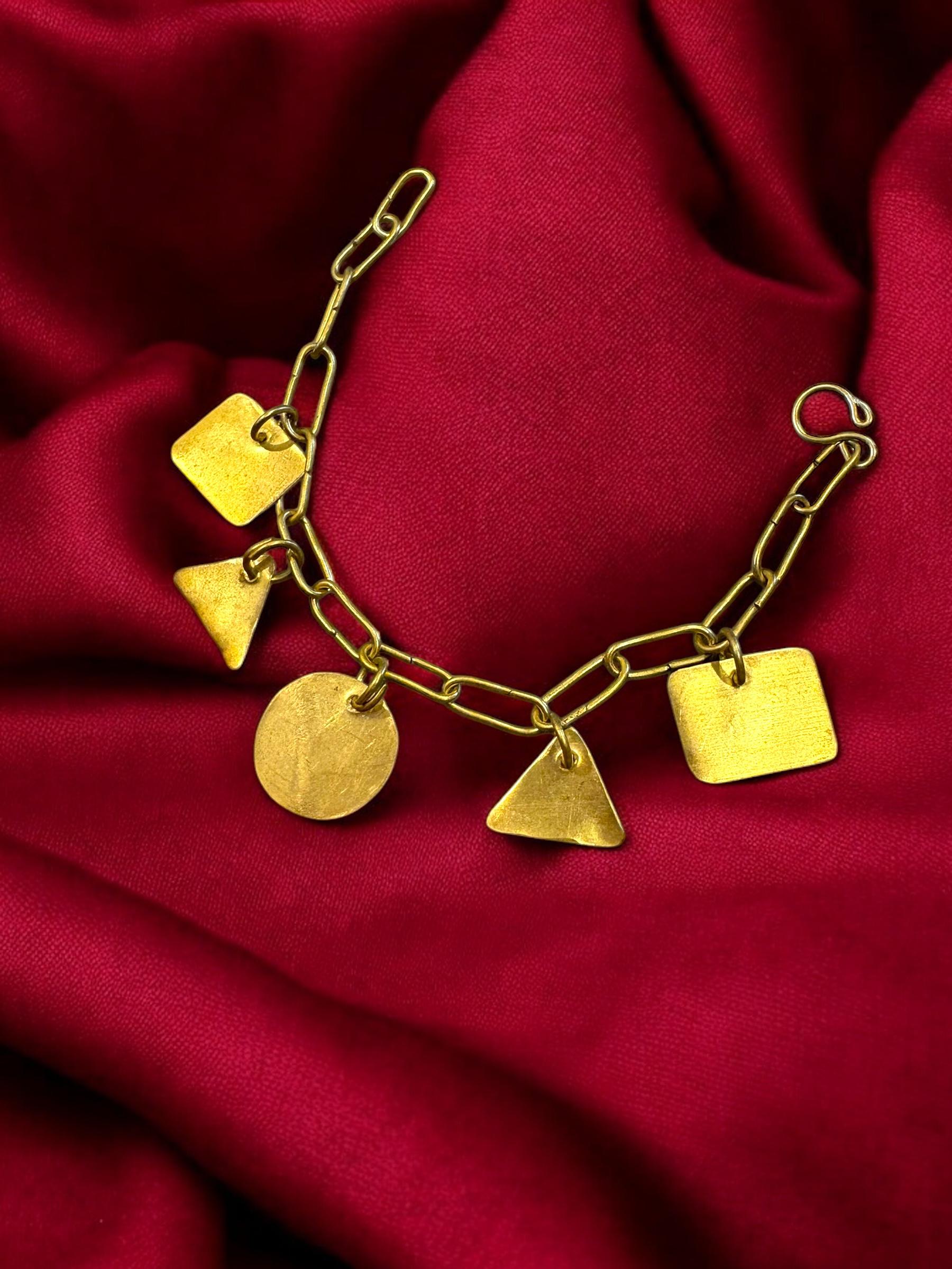 geometry-brass-chain-bracelet