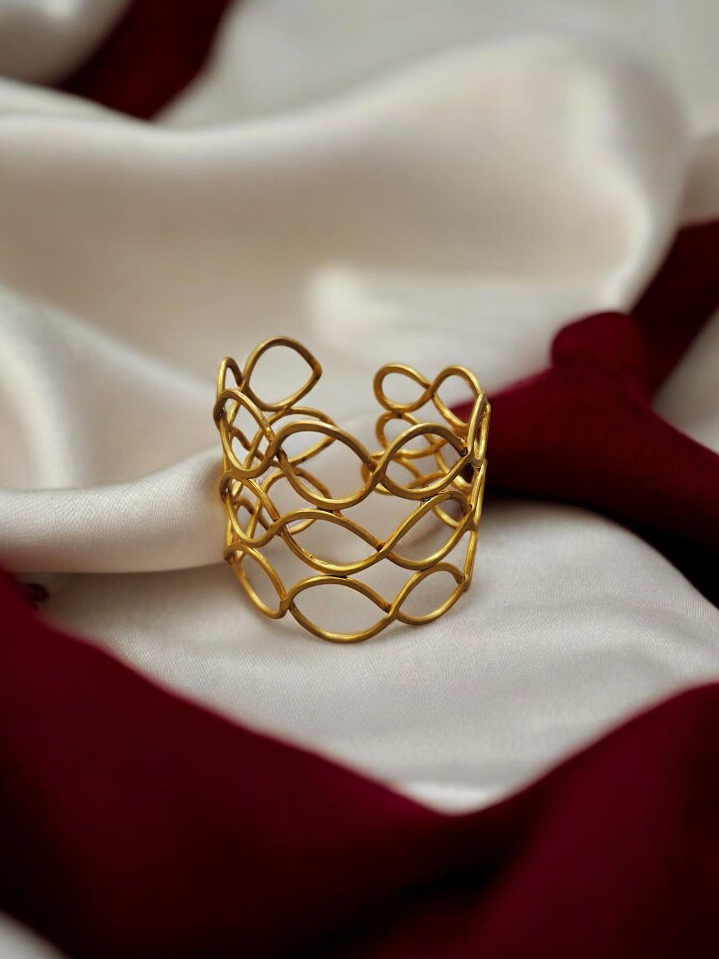 Queen Bee Brass Cuff Bracelet