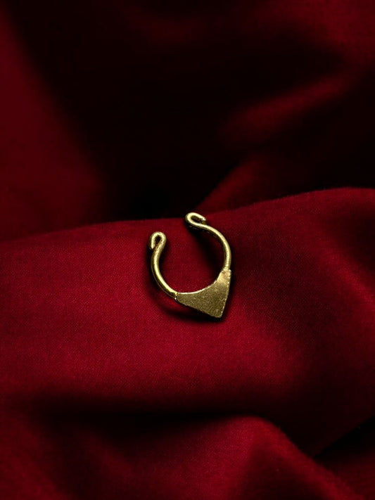 Triangle Brass Septum Nose Ring