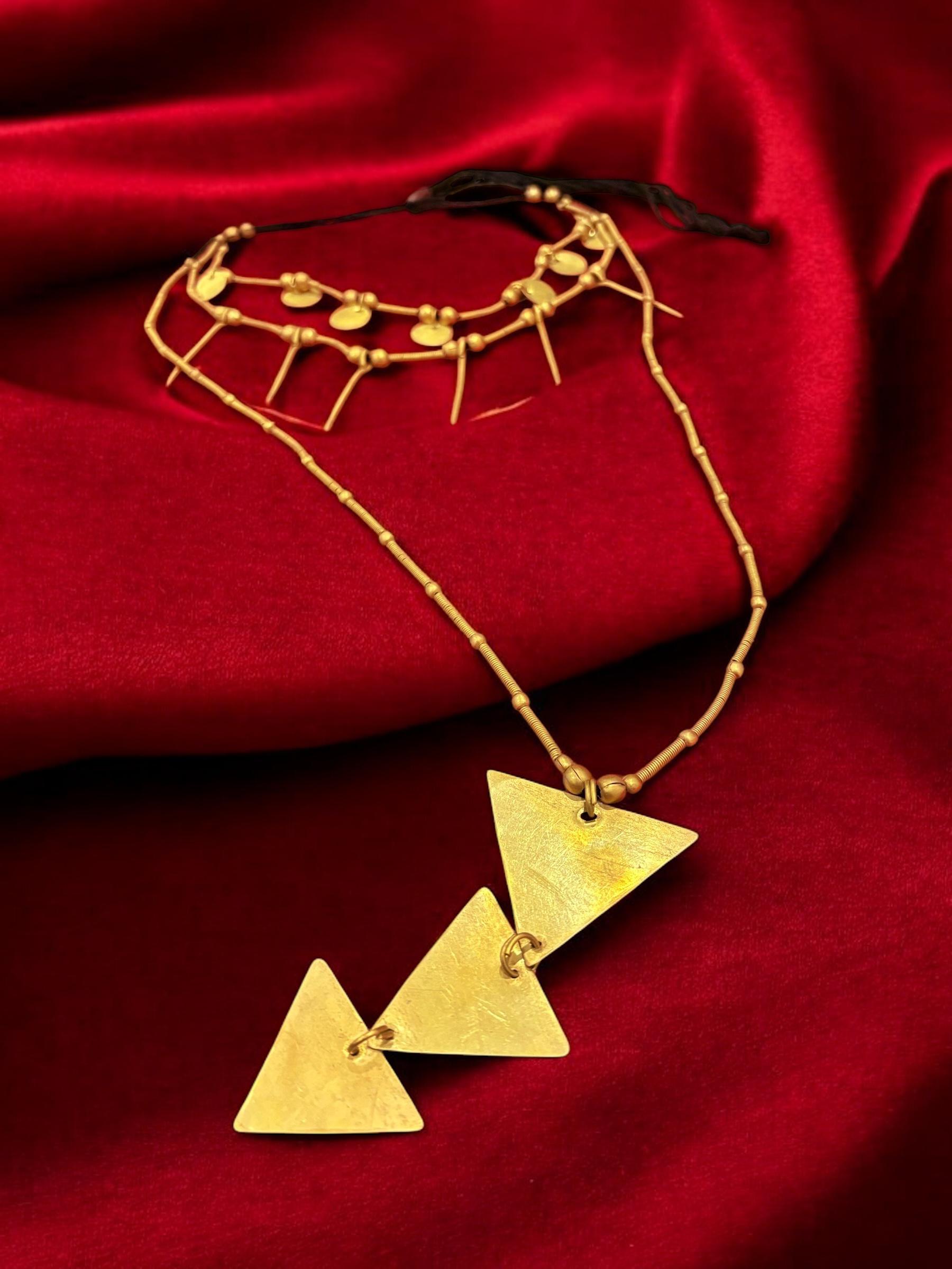 tri-chain-designer-brass-necklace