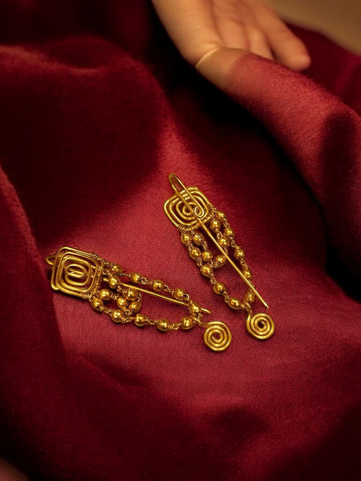 roma-chained-brass-earcuff-earrings