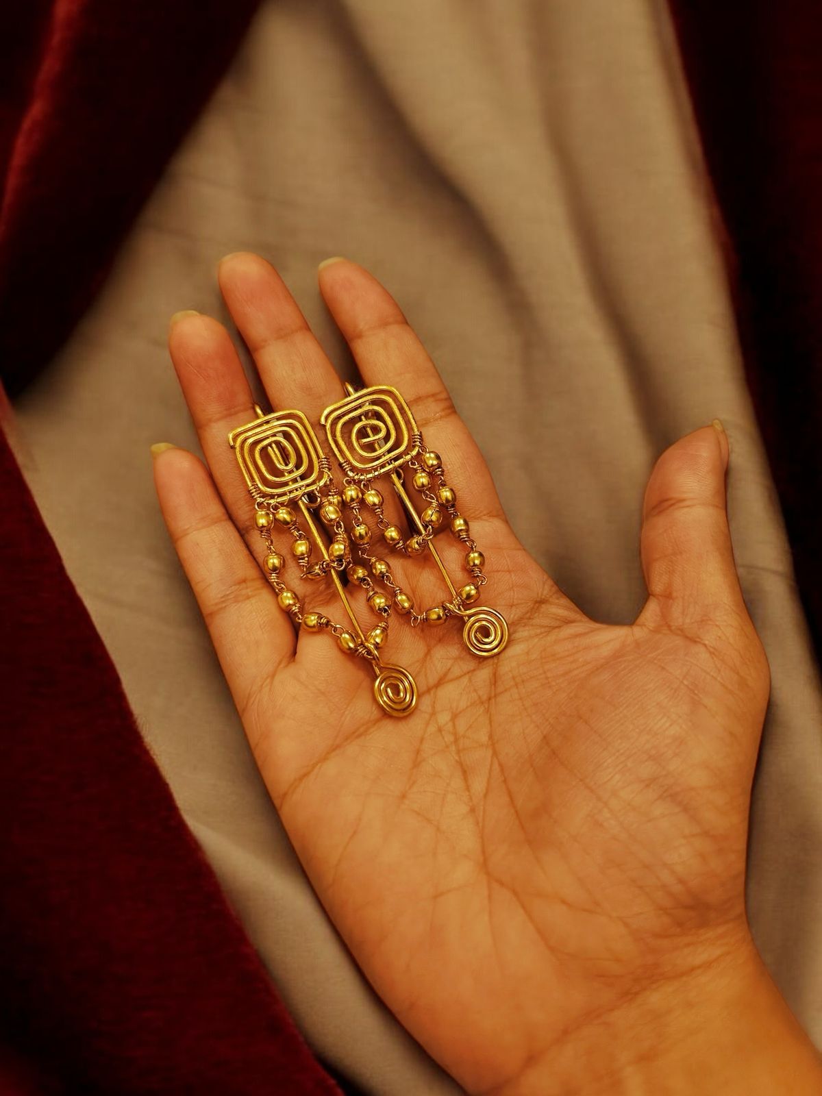 roma-chained-brass-earcuff-earrings